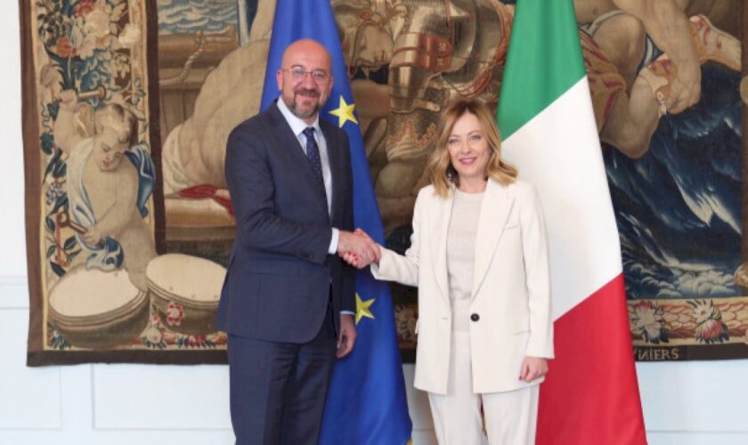 michel-incontra-meloni-a-palazzo-chigi