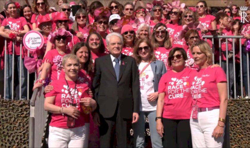 race-for-the-cure,-mattarella-interviene-alla-cerimonia-di-apertura