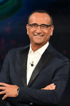 carlo conti tg1 rai uno sanremo 2025