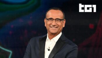 carlo conti tg1 rai uno sanremo 2025